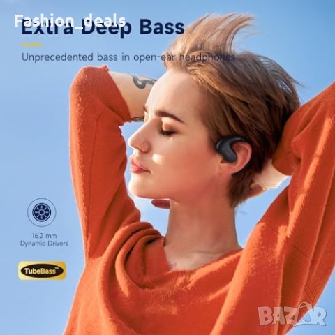 Нови Водоустойчиви Спортни Слушалки OpenRock S с TubeBass Технология, снимка 2 - Bluetooth слушалки - 42851703