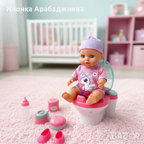 Пишкащо бебе с пееща тоалетна Tutu Love – Забава и урок за малките, снимка 4 - Кукли - 52841804