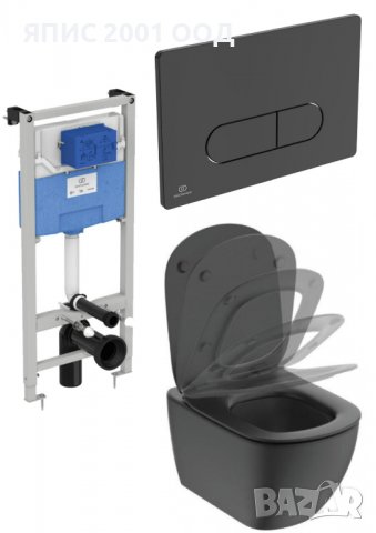 Комплект за вграждане 4 в 1 - Структура IS+ чиния Tesi AquaBlade+ бутон + ултра тънка седалка , снимка 2 - Други - 39017863