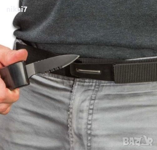 тактически колан+скрит нож в токата неръждаема стомана DanValois132cM, снимка 4 - Колани - 42072931