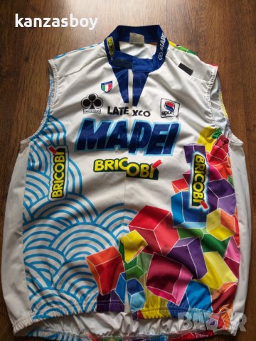 sportful gore wind stopper MAPEI QUICK-STEP 1999 CYCLING RETRO - вело елек 3ХЛ, снимка 4 - Други - 40867251