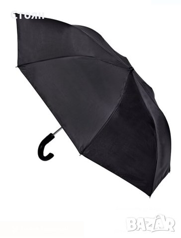 Чадър за дъжд Автоматичен черен 42 см, снимка 3 - Други - 42877854