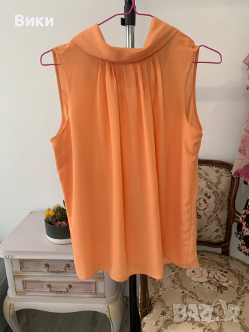 Дамски топ в цвят праскова размер 38 подходящ за S-M, снимка 8 - Корсети, бюстиета, топове - 44687310