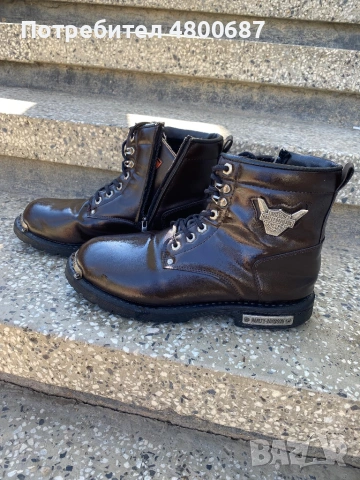 Оригинални кобинки Harley-Davidson, естествена кожа, №43.5