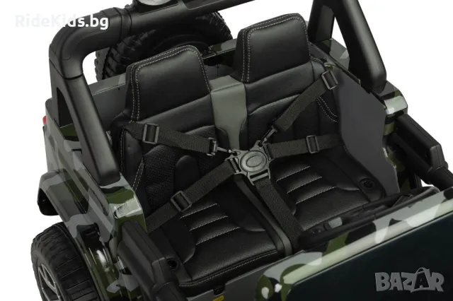 Офроуд акумулаторен автомобил  JEEP RUBICON Камофлаж– 4x4, до 35кг., с дистанционно и LED,, снимка 10 - Детски велосипеди, триколки и коли - 49975893