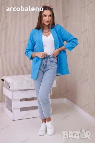 Елегантно дамско сако с ревери, 14цвята, снимка 15 - Сака - 48813146