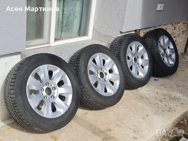 Продавам 4 джанти за BMW style 115 със зимни гуми
