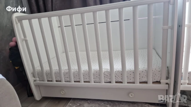 LORELLI Classic Легло-люлка 60/120 см. DREAM БЯЛО, снимка 4 - Детски люлки - 50729639