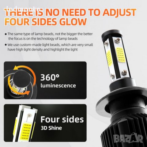 Лед крушки h7, лед крушки hb3, led диодни крушки , снимка 2 - Аксесоари и консумативи - 30545917