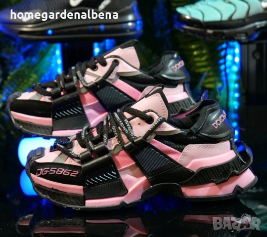 Dolce & Gabbana Space Sneakers – Дамски сникърси черно/розово | Размери 37–39