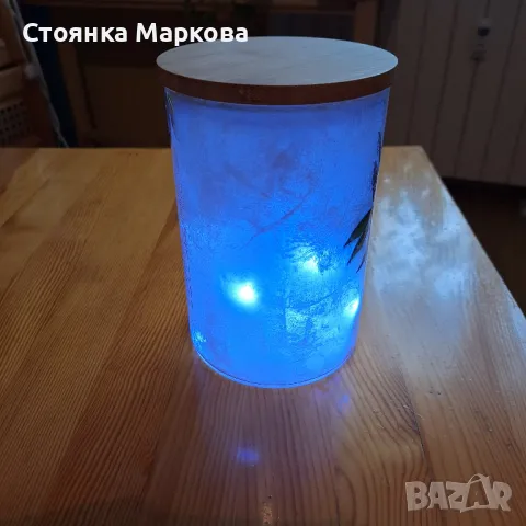 Нови нощни лампи-ръчна изработка, снимка 4 - Настолни лампи - 48568679