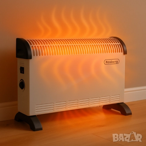 Конвекторна отоплителна печка Rosberg (2000W) и Rosberg (2000W с вентилатор) – 2000W