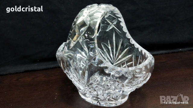 кристална кошничка бонбониера 