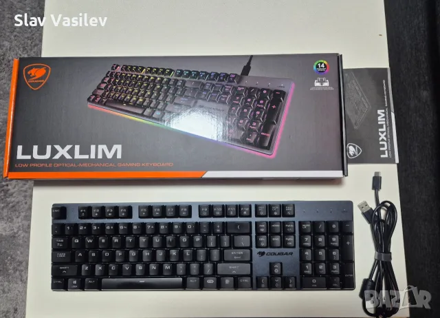 COUGAR Luxlim в ГАРАНЦИЯ!Механична клавиатура Silent,RGB,черна