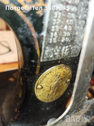 Антична шевна машина, снимка 5 - Шевни машини - 52633076