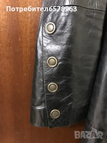 Дамско кожено яке Винтидж, снимка 4 - Якета - 49470295