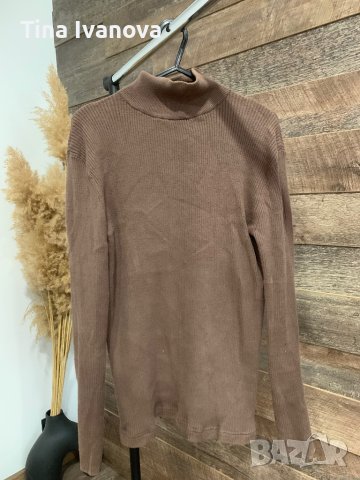 Кафяв Пуловер Zara , снимка 1 - Блузи с дълъг ръкав и пуловери - 42905663