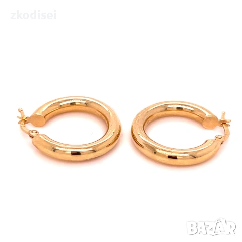 Златни обеци 2,88гр. 14кр. проба:585 модел:37392-5, снимка 2 - Обеци - 54074155