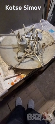 Стар кантар с топуз и паланза., снимка 3 - Антикварни и старинни предмети - 51821438