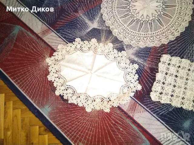 Покривки плетени на една кука 4 броя №3 нови, снимка 2 - Декорация за дома - 49680864