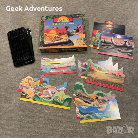 Настолна Игра Цар Лъв от 90те Lion King - Match - a - Scene Game (1994), снимка 3 - Колекции - 52805582