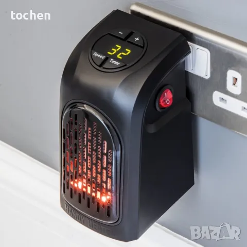 Портативна керамична печка Handy Heater, 400w, с таймер, снимка 8 - Печки, фурни - 47983821