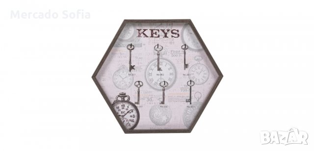 Дървена кутия за ключове