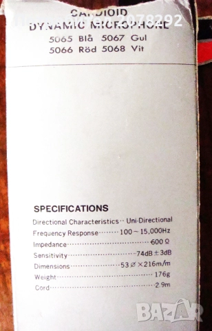 Ретро динамичен микрофон "Champion", снимка 3 - Микрофони - 51723053