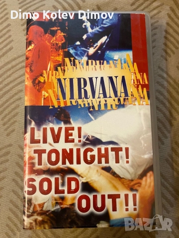 Nirvana VHS Видео Касета Оригинал