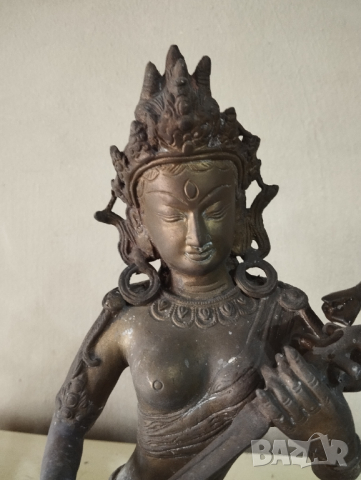 Стара статуетка -Буда, снимка 2 - Други ценни предмети - 44715523