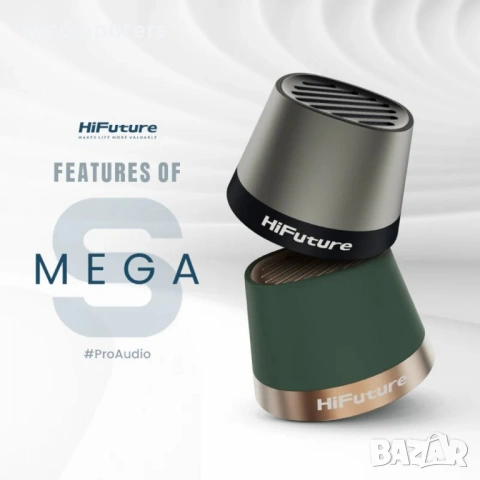 HiFuture Mega S - Bluetooth тонколона с MagSafe, безжично зареждане и TWS - Silver Grey, снимка 2 - Bluetooth тонколони - 53901123