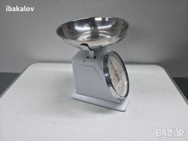 Старо метално кантарче - везна за продукти до 5кг, снимка 2 - Антикварни и старинни предмети - 53329827