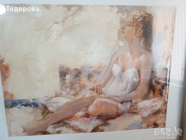 Ефектна принт картина- Дама 1, снимка 3 - Антикварни и старинни предмети - 49959161