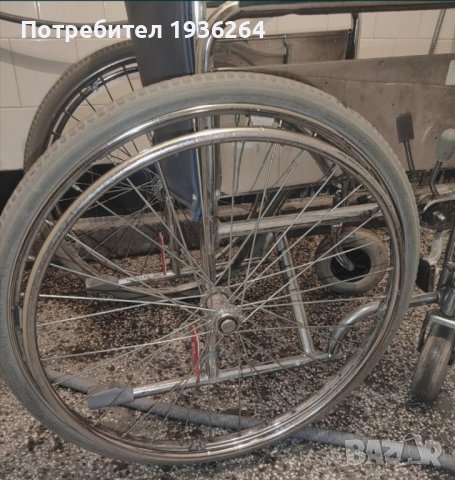 Запазена сгъваема рингова инвалидна количка със сваляеми подлакътници, снимка 7 - Инвалидни колички - 44366856