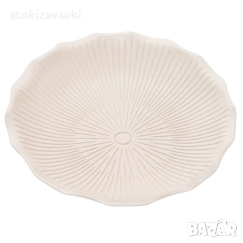 Плато Листо, бял цвят, снимка 1