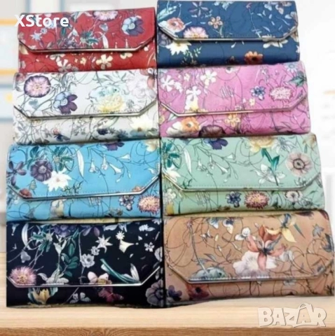 Дамски цветен клъч свежо лятно настроение, снимка 4 - Чанти - 52583644