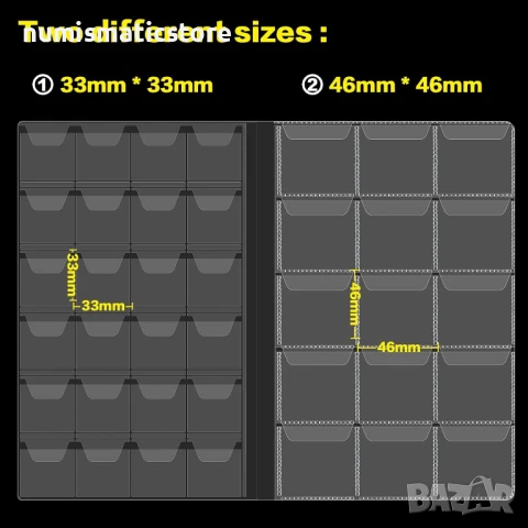 Класьор ELEGANT за 300 монети с 14 листа , черен, снимка 5 - Нумизматика и бонистика - 51172131
