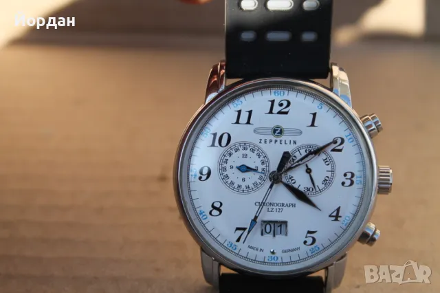 Немски мъжки часовник хронограф ''Zepelin Lz127 '', снимка 12 - Мъжки - 49392101