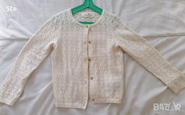 Нова 100% памучна жилетка HM размер 4-6г