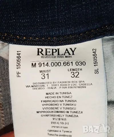 Replay Anbass 31/32 slim , снимка 9 - Дънки - 49709000