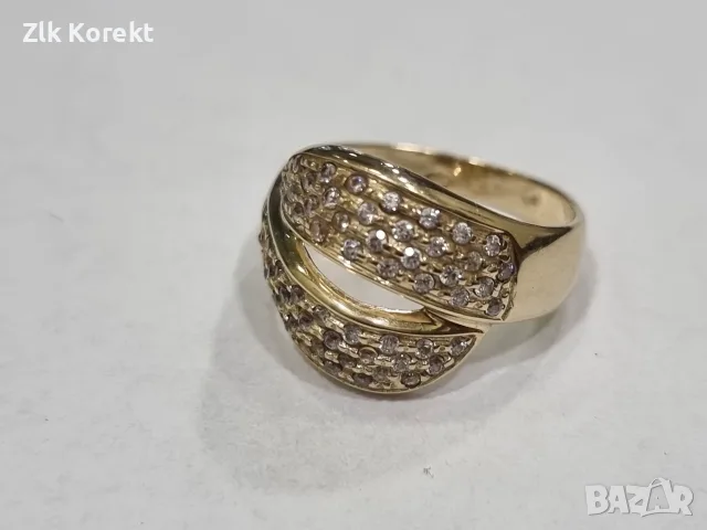 Дамски златен пръстен 4.5 гр., снимка 3 - Пръстени - 56214338
