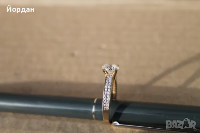 Златен дамски пръстен, снимка 2 - Пръстени - 49496798