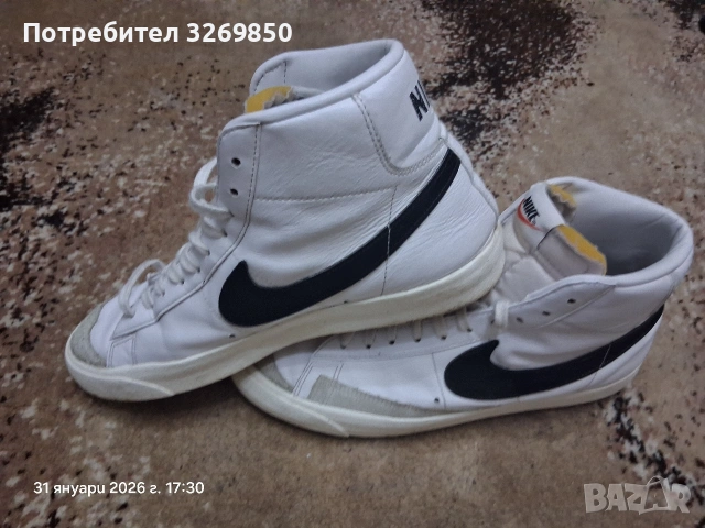 Маратонки Nike blazer номер 44,5 ( 28.5 см.), снимка 6 - Маратонки - 53296790