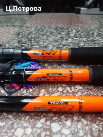 Телескопична въдица Siweida Pantera 2.40м/2.70м/3.00м 20-70гр, снимка 2 - Въдици - 40370091
