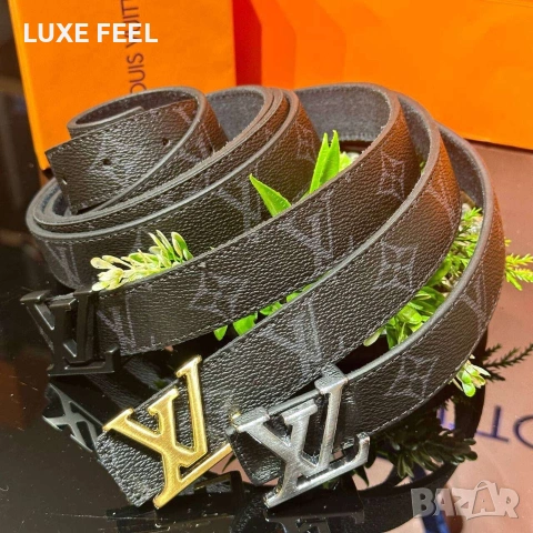 Louis Vuitton ⚜️ Естествена Кожа , снимка 11 - Колани - 54296402