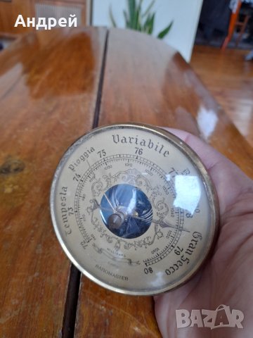 Стар барометър Baromaster, снимка 3 - Антикварни и старинни предмети - 35305639