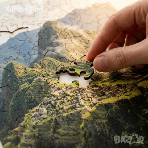 Дървен пъзел „Мачу Пикчу“, снимка 3 - Игри и пъзели - 54108113
