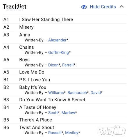 На феновете на Битълс предлагам една рядка плоча за колекцията ми,неофициално издание:  The Beatles , снимка 3 - Грамофонни плочи - 52696172
