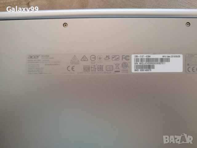 ChromeBook Acer , 13.3" FULL HD тъчскийн, 4 ядрен, 4GB рам, 32GB SSD, снимка 7 - Лаптопи за дома - 52717716