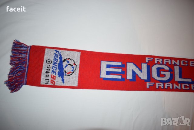France 1998 - Световна купа - England - Уникален 100% ориг. шал / World Cup 1998 / Световно , снимка 2 - Футбол - 31182391